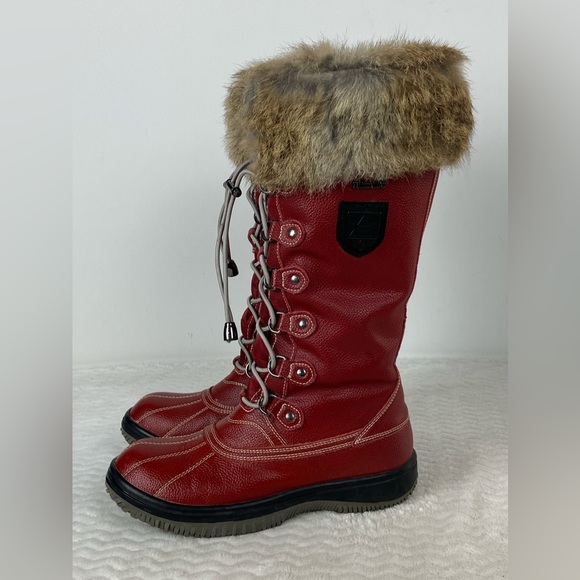 Atelier noir boots leather with real fur - Picture 6 of 9